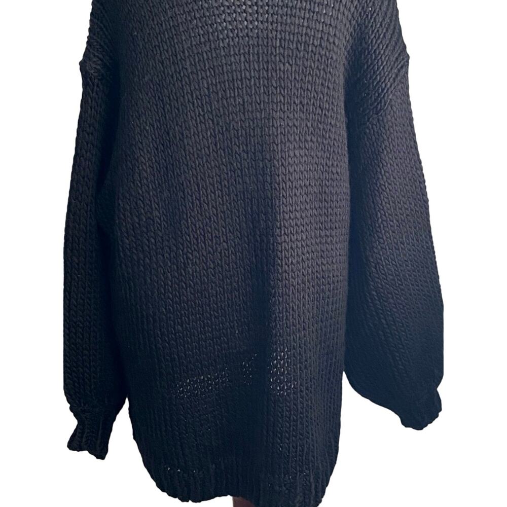 SHOW ME YOUR MUMU Jude Wool Sweater XL Chunky Knit Balloon Sleeve Oversized Boho - Picture 8 of 15
